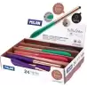 176593924 MILAN BOLÍGRAFO STYLUS COPPER CON PUNTERO AZUL 4 COLORES SURTIDOS EXPOSITOR -24U-