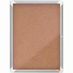 1902561 NOBO VITRINA INTERIOR PARA 4 HOJAS A4 CON SUPERFICIE DE CORCHO