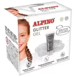 DL000615 ALPINO GEL TRANSPARENTE CON PURPURINA GLITTER PLATA