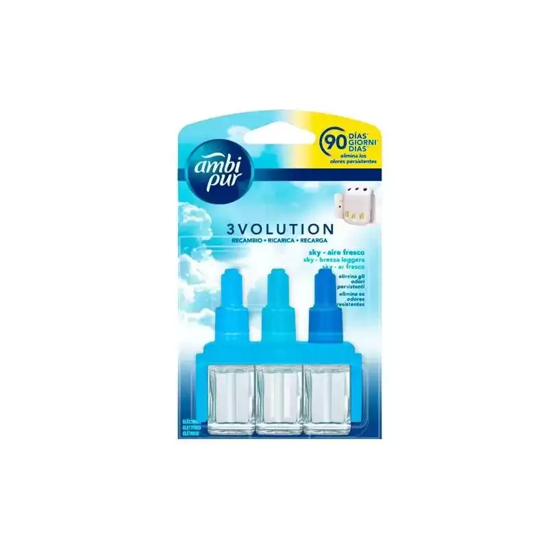 939189 AMBIPUR AMBIENTADOR 3 VOLUTION RECAMBIO AIRE FRESCO 21ML