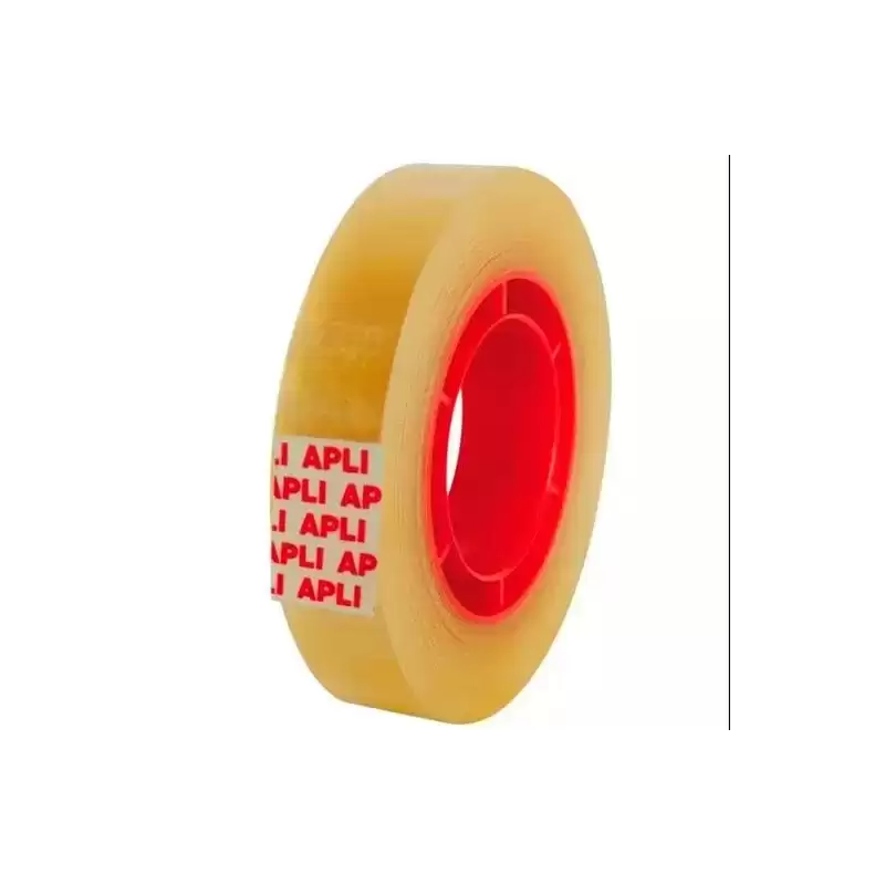 11169 APLI CINTA ADHESIVA TRANSPARENTE ROLLO 12MM X 33M BOLSITA