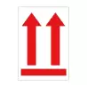 12402 APLI ROLLO ETIQUETA FLECHA POSICIÓN VERTICAL ROJA
