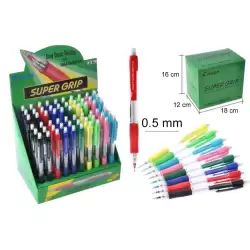 H-185-SL-60DPK PILOT EXPOSITOR PORTAMINAS H-185 SUPERGRIP 0.5 CON GOMA EXPOSITOR 60 UD C/SURTIDOS