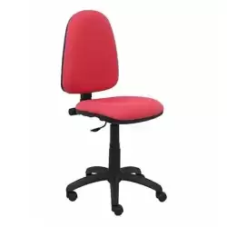 04CPBALI350 PIQUERAS Y CRESPO SILLA AYNA GIRATORIA C.PERMANENTE SIN BRAZOS TEJIDO BALI ROJO