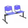 B2PIAZ PIQUERAS Y CRESPO BANCADA ISO 2 PLAZAS ASIENTO Y RESPALDO PVC AZUL