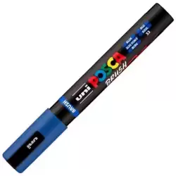 311795000 POSCA MARCADOR PC-5BR BRUSH PUNTA M SEMIFLEXIBLE AZUL