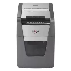 2020100MEU REXEL DESTRUCTORA AUTOMÁTICA OPTIMUM AUTOFEED 100M CORTE PARTÍCULAS P-5 (2X15 MM) ANTIATASCO NEGRO