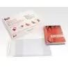 12282 APLI FORRO DE LIBROS CON SOLAPA AJUSTABLE 310MM PVC 130 MICRAS CAJA 100 UD