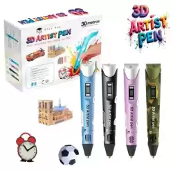 AB-0300 ROYMART 3D ARTIST PEN C/ 6 COLORES DE RECAMBIOS 4 COLORES