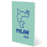 57251G24GR460 MILAN LIBRETA GRAPADA A5 24H PAPEL BLANCO 95GR LISO COLECCIÓN 460 SINCE 1918 VERDE