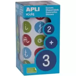 16798 APLI ROLLO GOMETS ABECEDARIO MINÚSCULAS REDONDOS 20MM