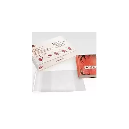 16908 APLI FORRO DE LIBROS CON SOLAPA AJUSTABLE 295MM PVC 130 MICRAS CAJA 100 UD
