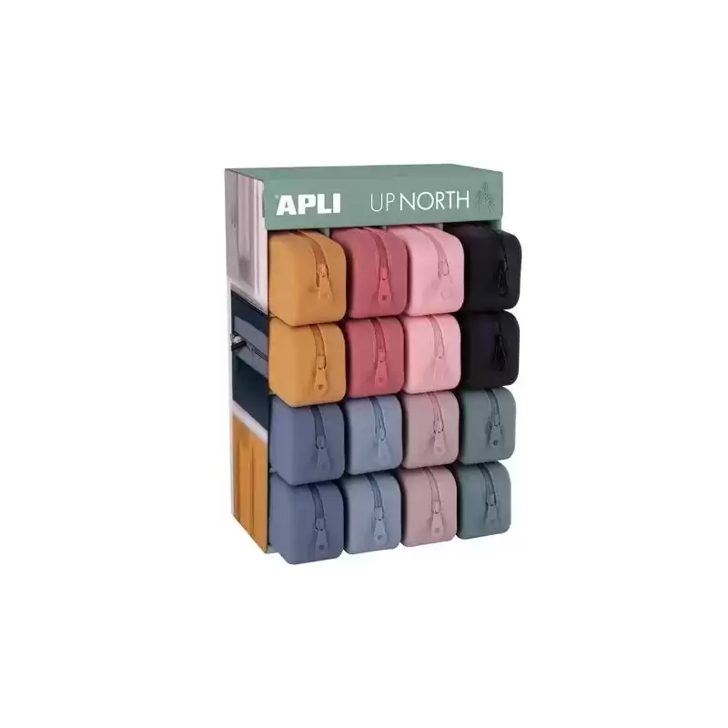 19498 APLI ESTUCHE DE SILICONA UP NORTH EXPOSITOR DE 16 C/SURTIDOS